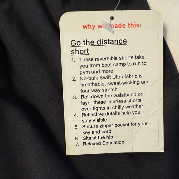 Lululemon Go the distance short size 6 NWT - Picture 3 of 7
